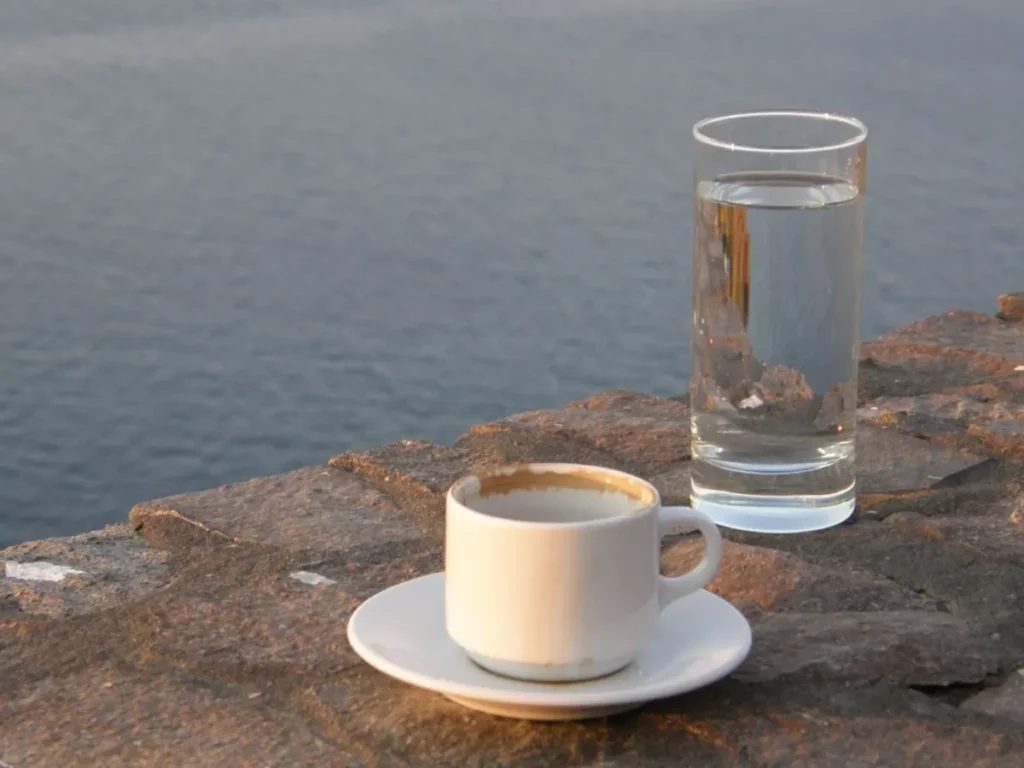 A cup of Greek coffee