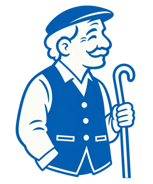 Pappou, our illustrated brand character