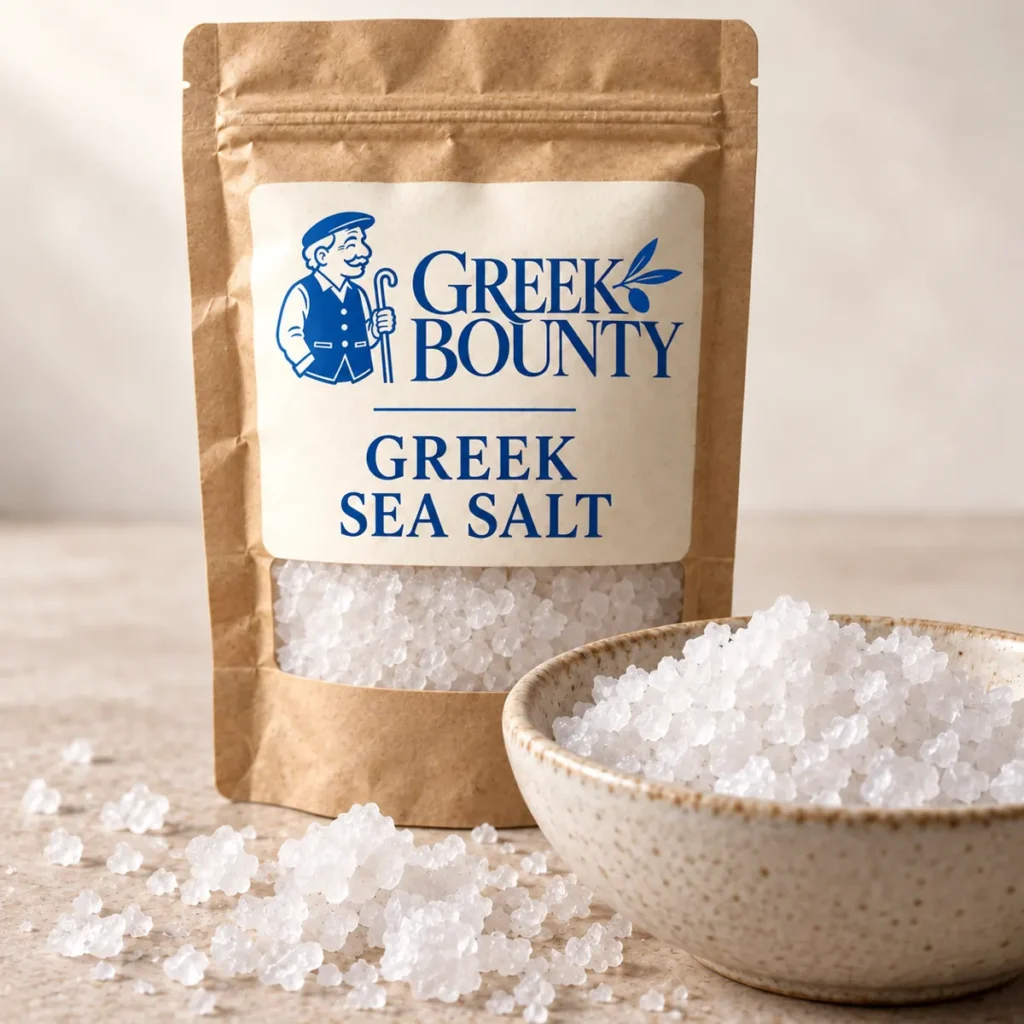 Greek Bounty packaging with blue Pappou — salt-03
