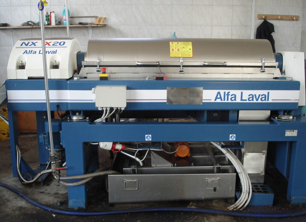 Olive-mill centrifuge in Vasilika, Greece